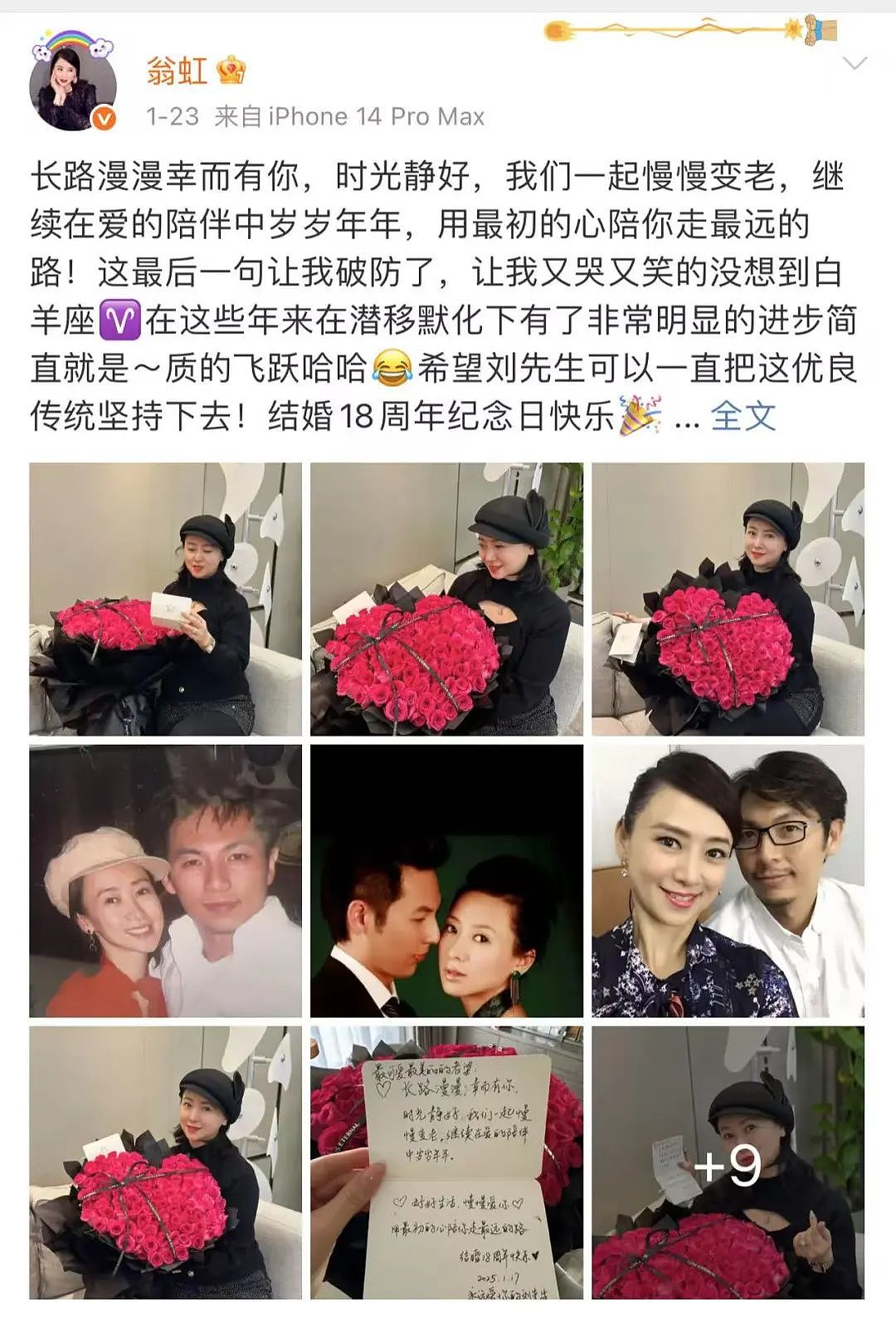 56岁翁虹透露与丈夫已分居三年：“结婚18年，距离产生美（图） - 2