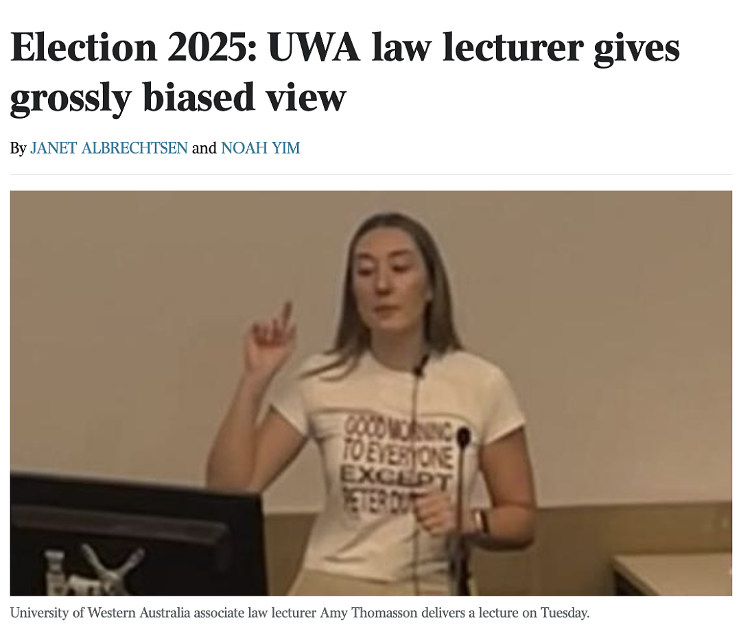 澳洲大学法学老师穿反达顿T恤！教职工页面被删除！澳洲大选来临，到底花落谁家？（组图） - 1
