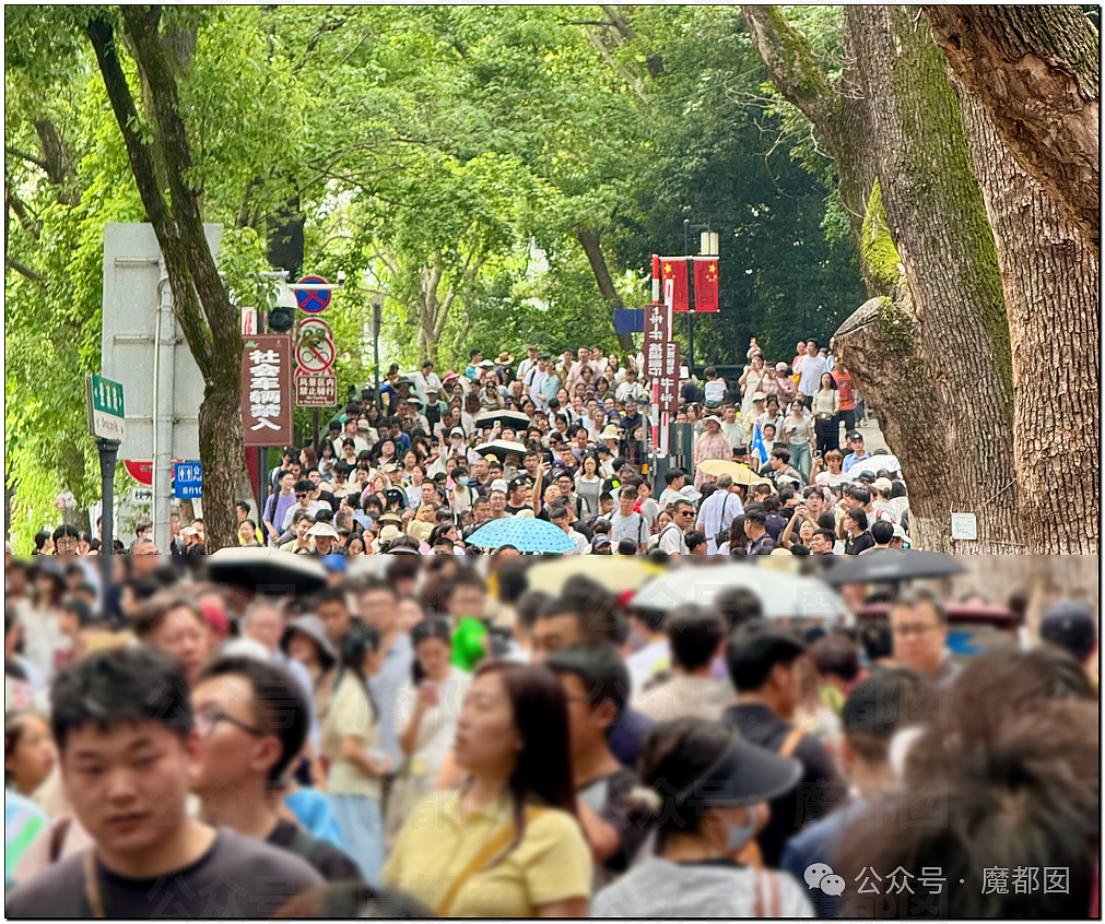 五一假期末尾更疯狂!国内景区人流量再攀高峰,心肝脾肺肾都挤出来(视频/组图) - 73