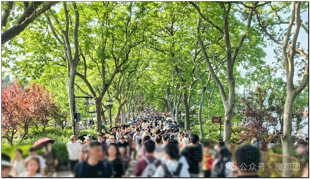 五一假期末尾更疯狂!国内景区人流量再攀高峰,心肝脾肺肾都挤出来(视频/组图) - 28