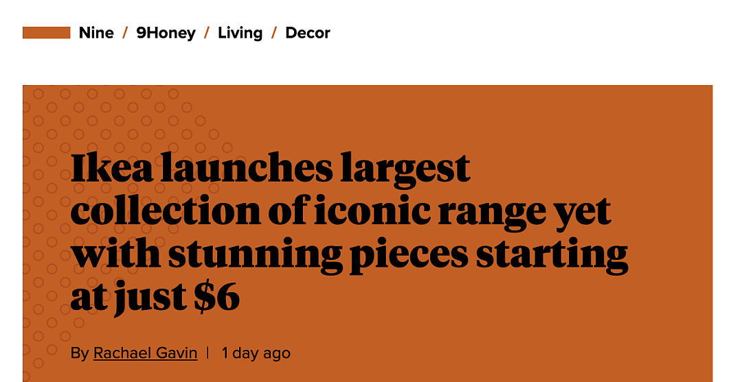 只要$6刀起！IKEA 40年经典回归！迄今为止最大的标志性系列，妈妈们快去看看（组图） - 1