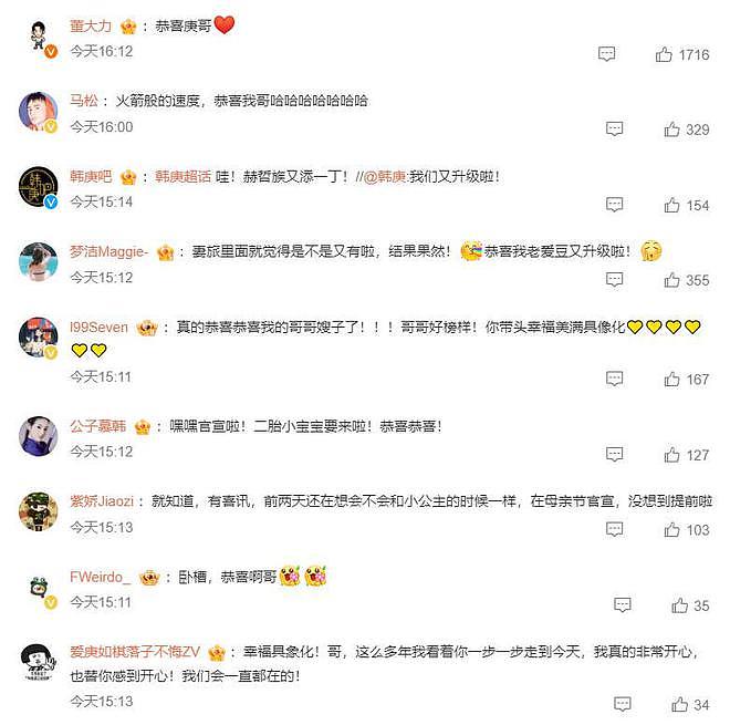 韩庚卢靖姗官宣二胎!女方大方秀孕肚,两人曾因分房睡6年引热议(组图) - 4