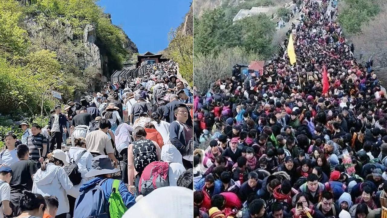 中国五一假期国内3.14亿人出游,总花费逾1800亿人民币(组图) - 1