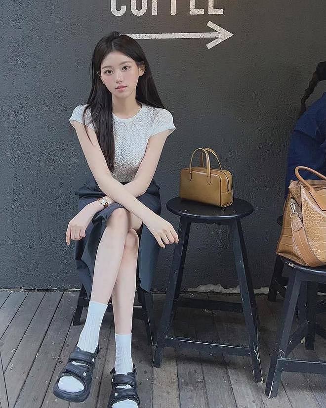 【美女】韩版“奶茶妹”甜美可爱，颜值身材都在线，让你请吃饭你来不来（组图） - 6