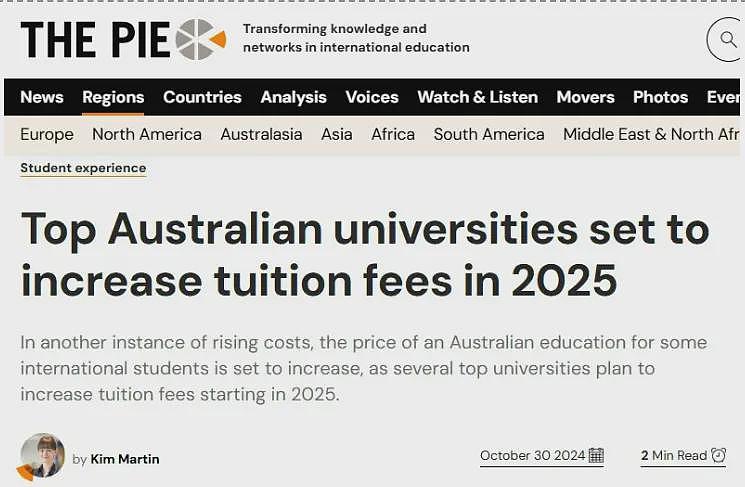 澳洲大学官宣暴涨留学生学费!留子爆哭:收到offer还没入学,钱包就被掏空了…(组图) - 1