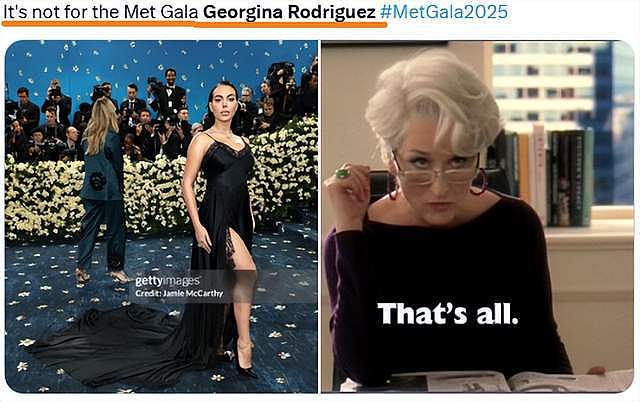 C罗女友首秀MetGala，“只穿睡裙”惹争议，花数百万入场却没品（组图） - 3