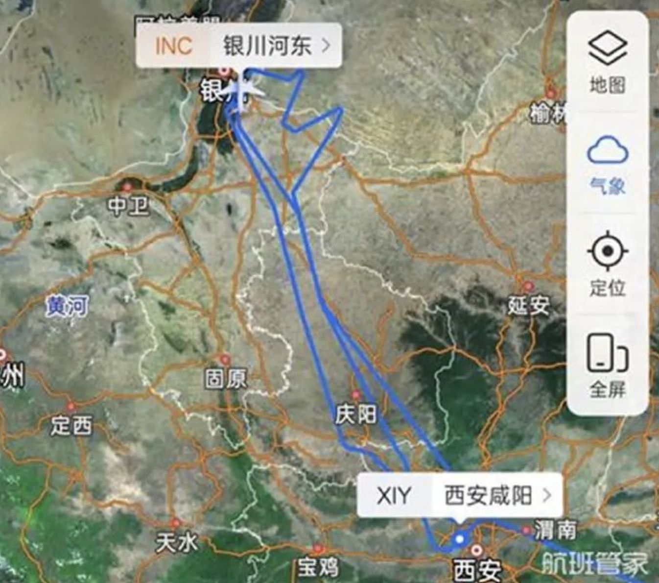 上海飞银川客机遇沙尘看不见跑道，触地复飞剧烈摇晃，机内乘客吐一片（视频/组图） - 3