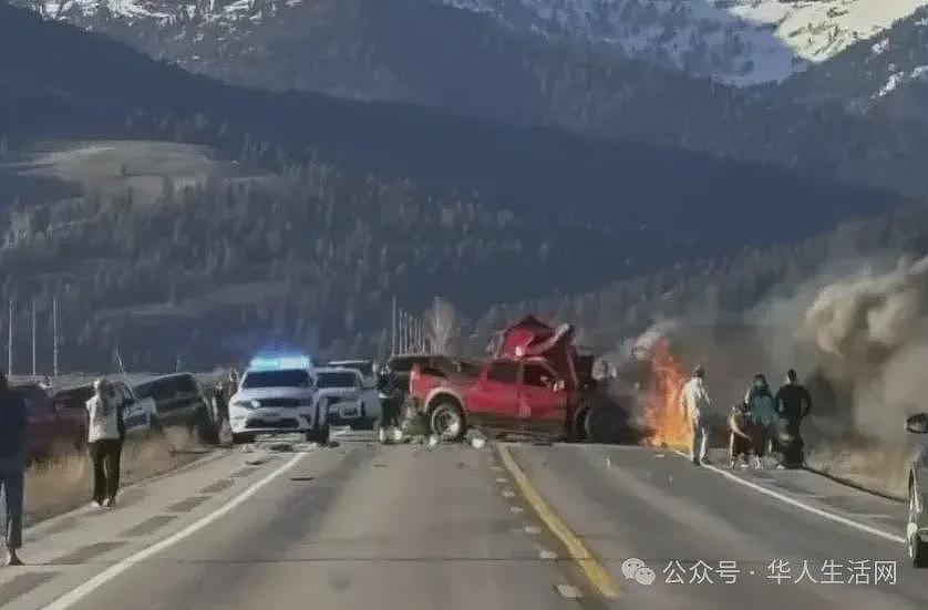 痛心!中国游客团遭遇黄石车祸,警方认定皮卡越线迎头撞上(组图) - 1