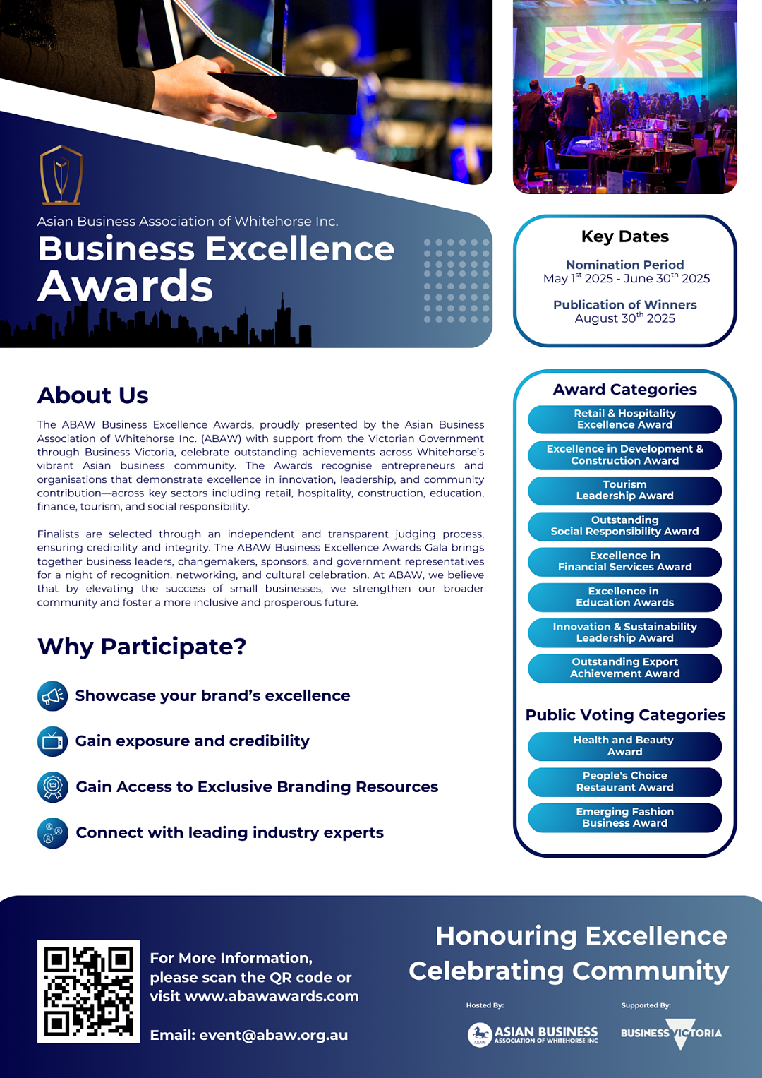 火热提名｜ABAW联手维州政府打造2025商业奖评选ABAW Business Excellence Awards正式启动 - 4