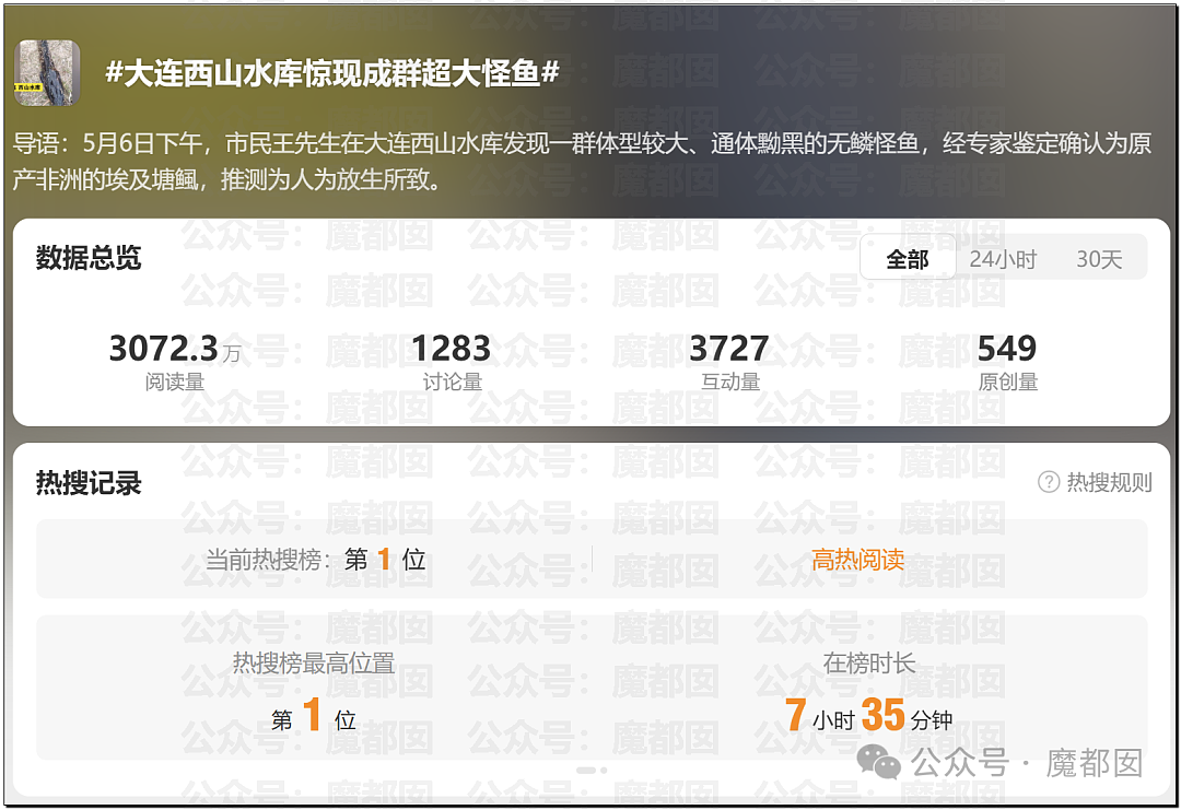 热搜第一!大连西山水库惊现成群超大怪鱼,背后真相更揪心(组图) - 29