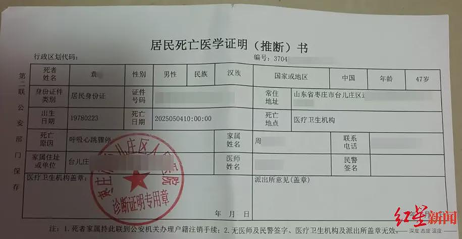 47岁外卖员出门上班时倒在小区,抢救无效去世!家属称其前一天跑了70单,涉事站点:出事时没在跑单,正走法律程序(组图) - 1
