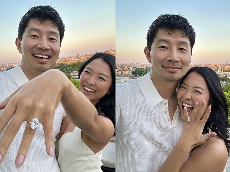 刘思慕巴黎宣布订婚：亚裔未婚妻大秀钻戒（图） - 1