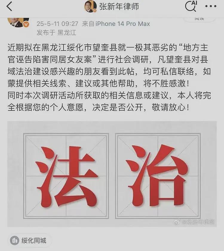 “地方官先玩后抓女下属”？知名律师张新年被警方带走（组图） - 6