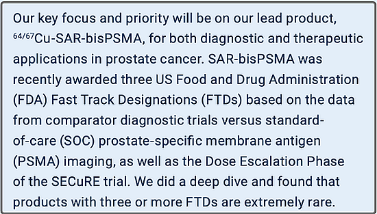 【异动股】Clarity Pharmaceuticals(ASX:CU6)前列腺癌靶向铜疗法获3项美国FDA快速通道资格 - 3