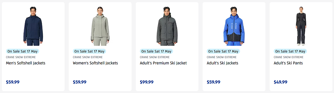 5月17日！Aldi本周六特卖品出炉，滑雪装备可以冲！（组图） - 2