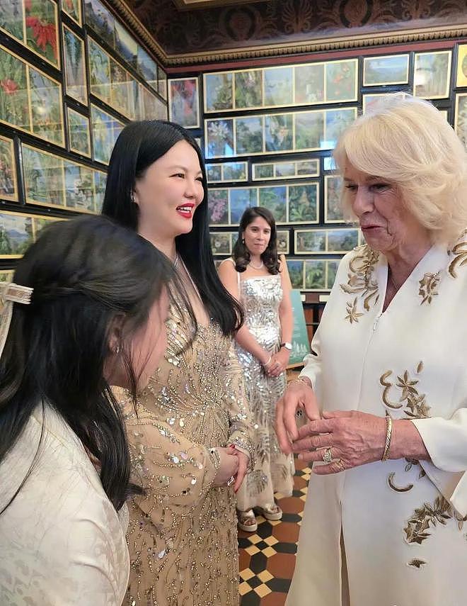 王诗龄进英国名流圈，和卡米拉热聊和公主合影，曾入住安妮同校舍（组图） - 5