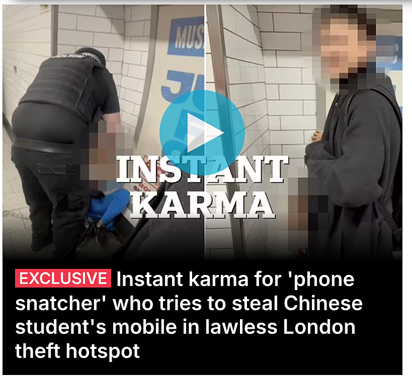 中国留学生伦敦被偷,狂追几分钟将小偷擒拿!英媒:伦敦贼你们完了…(组图) - 10