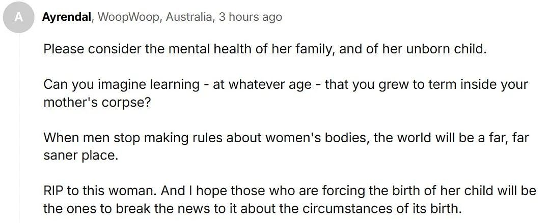 孕妇脑死亡，但法律禁止堕胎，就逼她以活死人状态继续怀孕！钱还她出？（组图） - 7