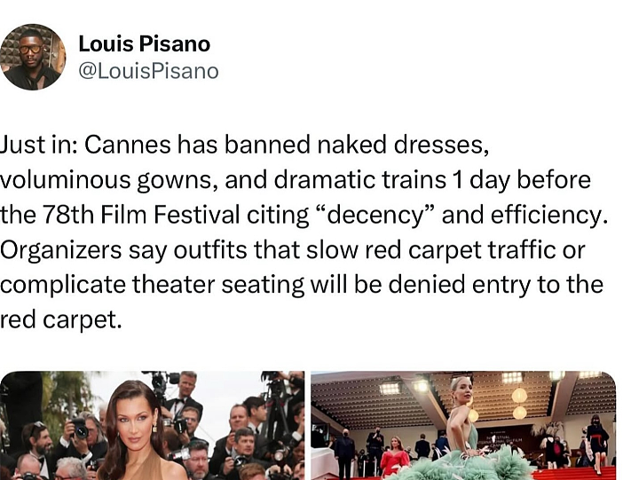 “禁裸令”越严,我越浪?这些女星在戛纳红毯顶风作案,中国艺人也被点名?(组图) - 12