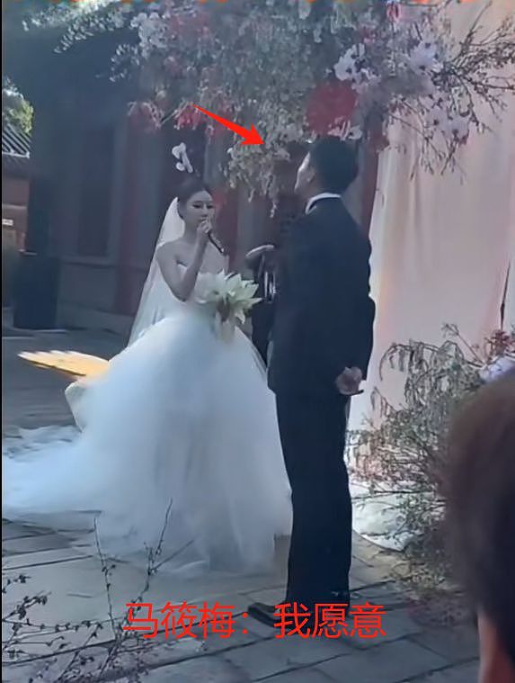 汪小菲二婚兴致不高？誓言时走神仰望天空，跟马筱梅甜笑形成对比（组图） - 7