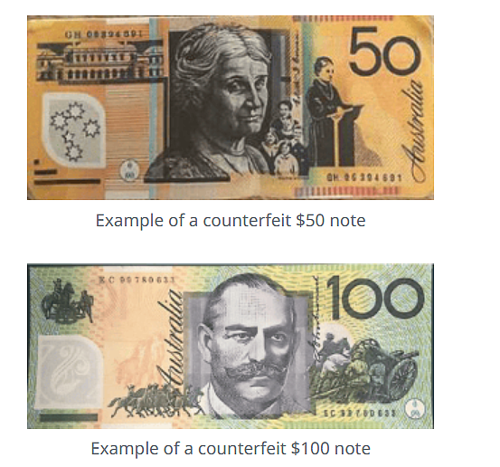假$50和$100纸币出没警方提醒民众注意（组图） - 1