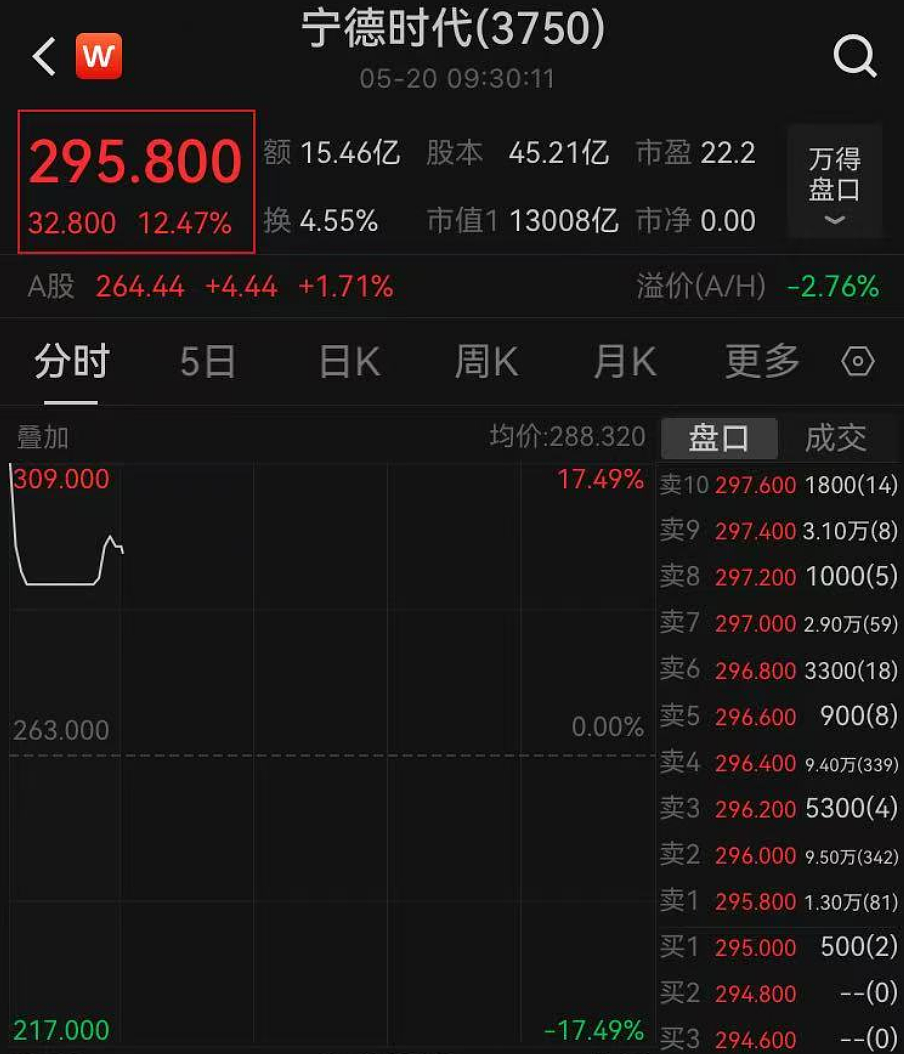 年内全球最大IPO！刚刚，“宁王”登陆港股，股价大涨12%！（组图） - 2