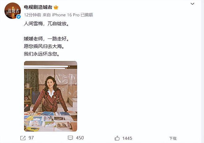 朱媛媛癌逝群星悼念,姚晨、马伊琍悲痛喊话,最后发文晒遗作(组图) - 16