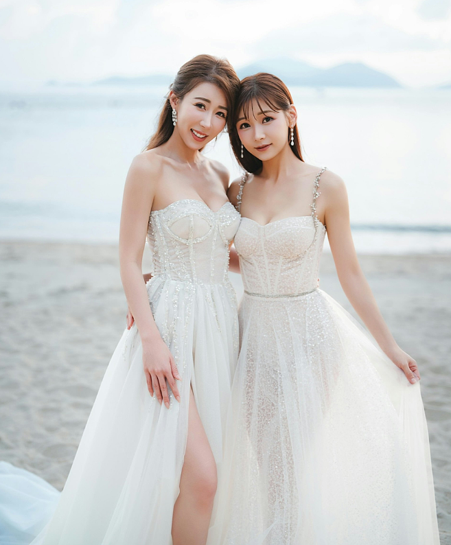 恭喜！34岁TVB前女星晒婚纱照宣布结婚，前凸后翘魔鬼身材引热议（组图） - 4