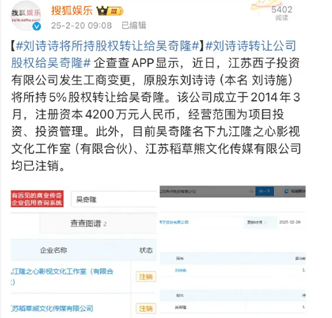 刘诗诗吴奇隆又被传离婚，台媒去年曾预言25年上半年官宣，婆媳关系或成导火索（组图） - 5