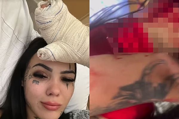22岁巴西美女网红直播中“遭男友连砍9刀”！鲜血狂喷画面曝光（组图） - 2