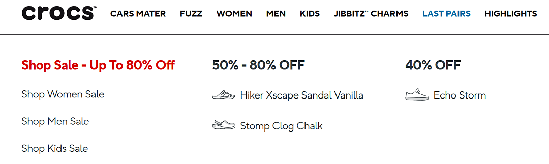 低至2折！【Crocs】洞洞鞋 最新 特卖 + 折上折（组图） - 1