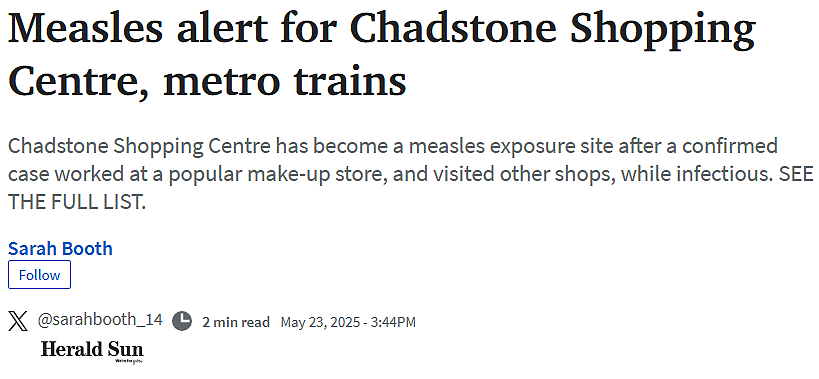 卫生厅紧急警告!墨尔本Chadstone、Burwood、Glen三大购物中心“全部沦陷”(组图) - 1