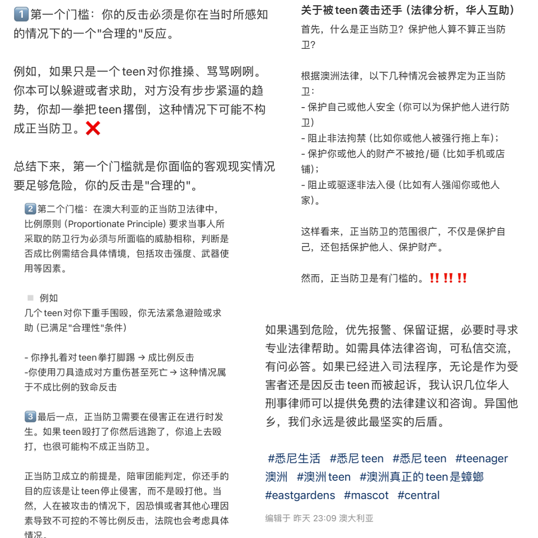 最新!悉尼华人当街遭围殴,7名青少年全部获释!华人抱团巡逻,“不是以暴制暴”(视频/组图) - 8