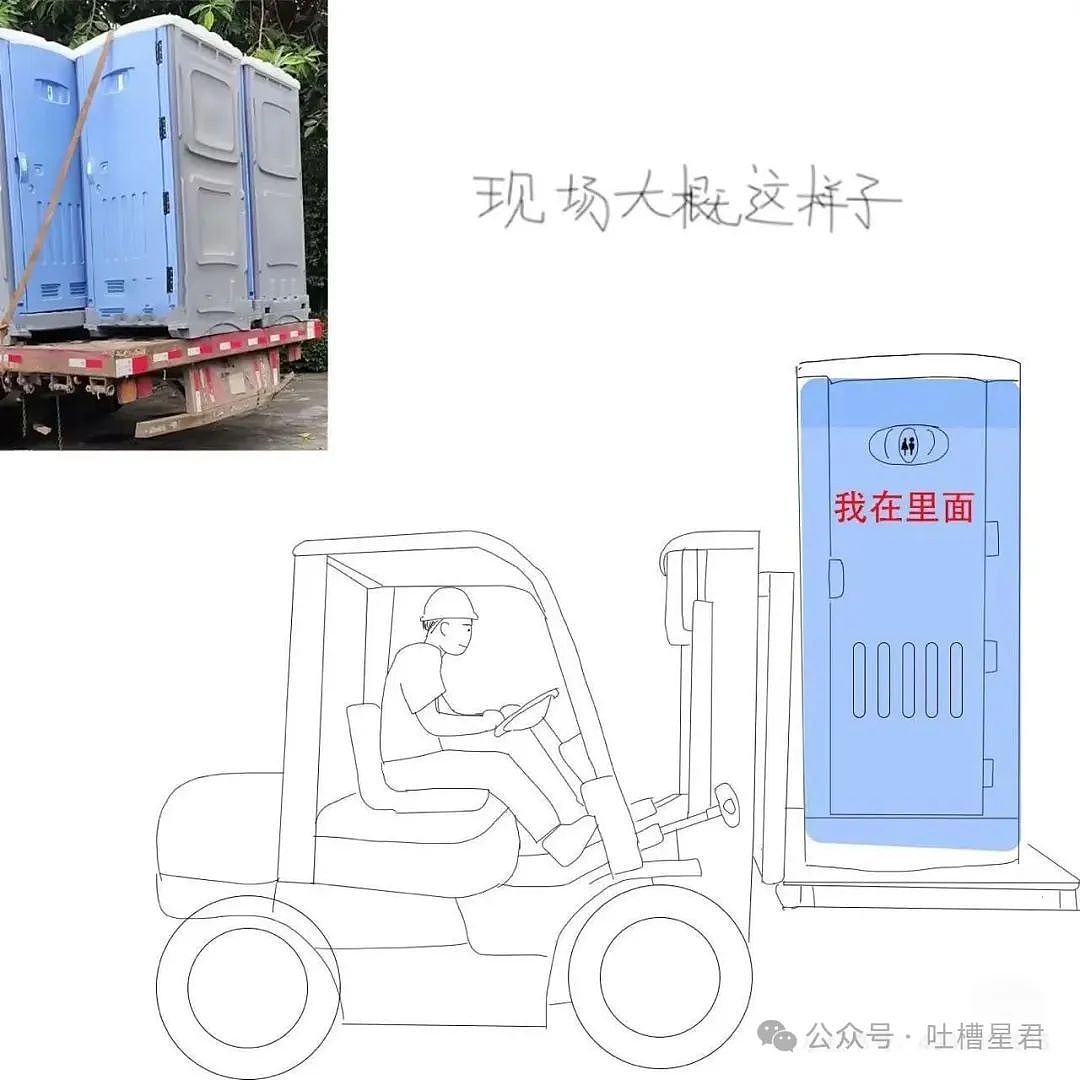 【爆笑】上移动厕所结果被货车拉到外省了…?网友:这难道就是“跨屎”吗(组图) - 4