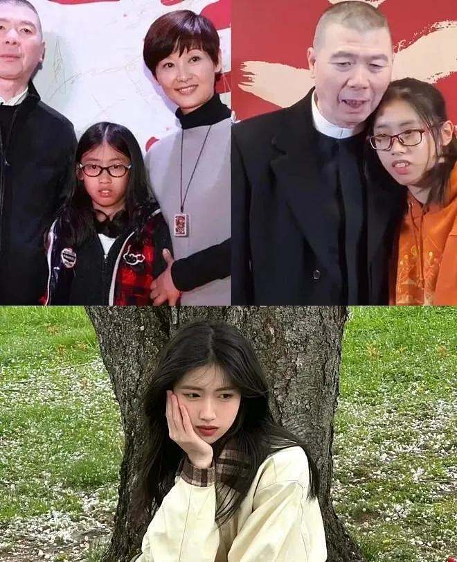冯小刚养女晒高中毕业照,穿红色学士服化浓妆显成熟徐帆满脸骄傲(组图) - 6