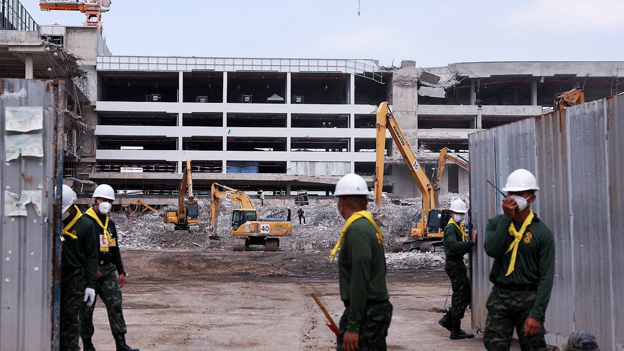 曼谷地震大楼倒塌事件当局要求控告5人，多名官员面临贪污调查（组图） - 1