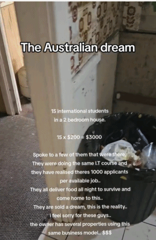 澳洲留学生住得有多差！15人挤两居室，靠送外卖维生！（组图） - 1