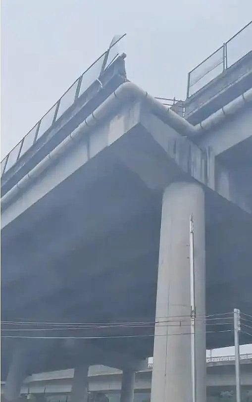 东莞架空路4车道突变3车道,车辆冲出路面高处堕下疑,5人伤亡(组图) - 2