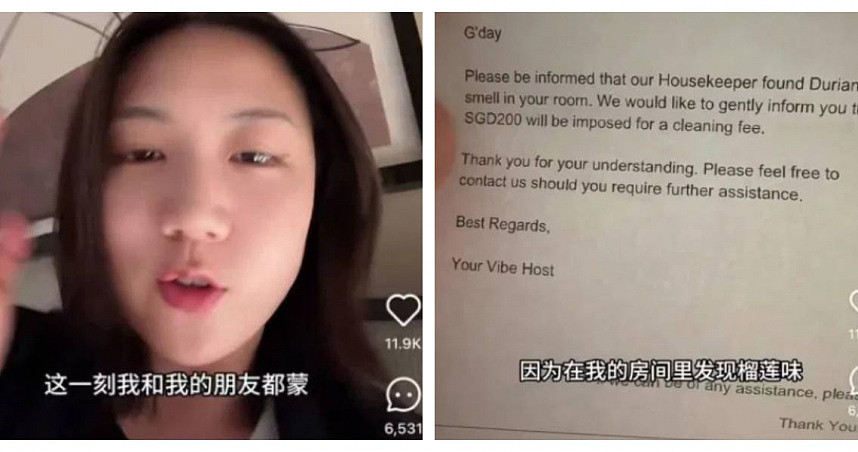 第一次游新加坡就踩雷！中国女子房内吃榴梿被开高额罚单（图） - 1