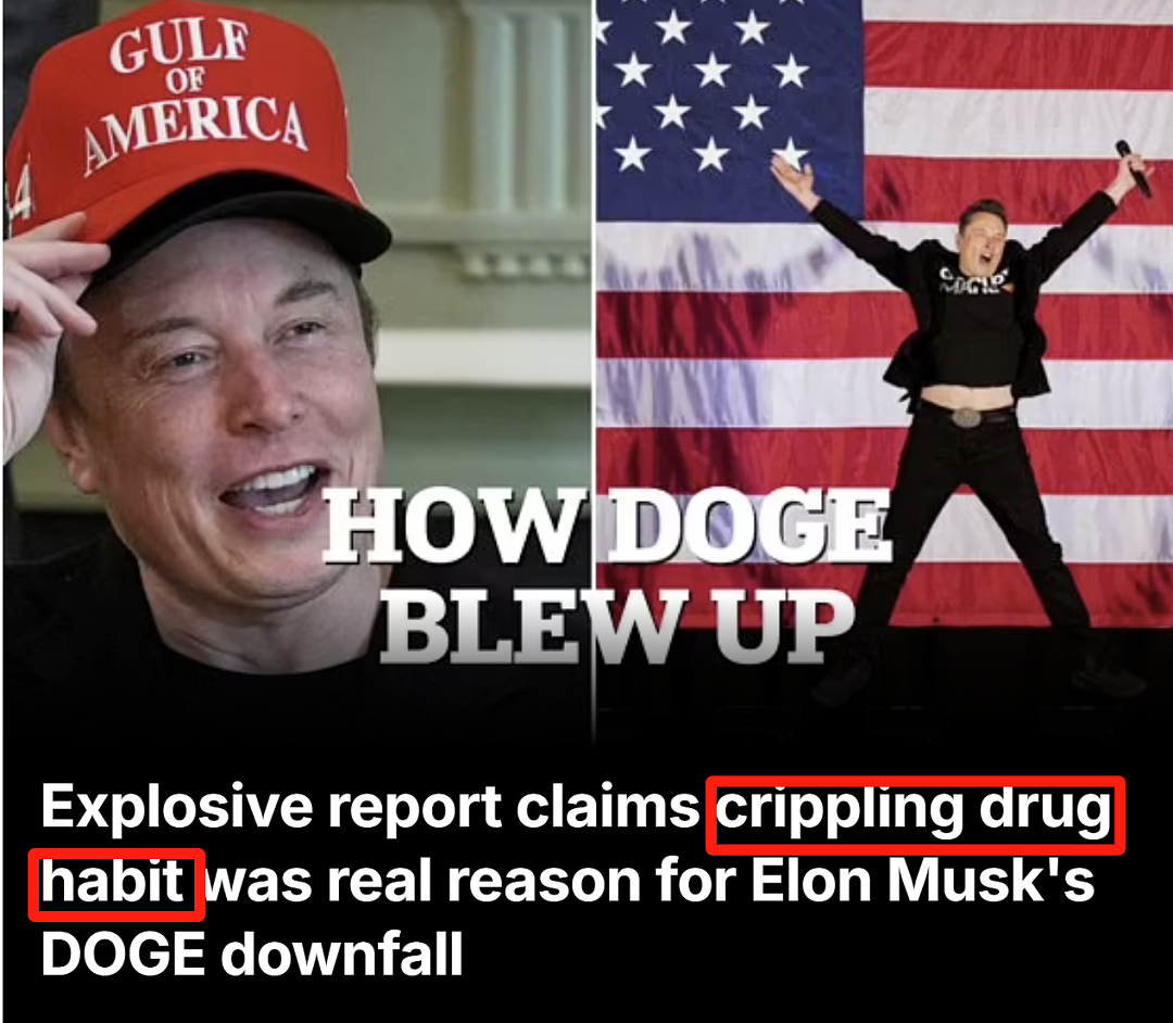 马斯克被曝吸毒成瘾，随身藏20颗禁药，白宫紧急切割？直播与特朗普“分手“（组图） - 1