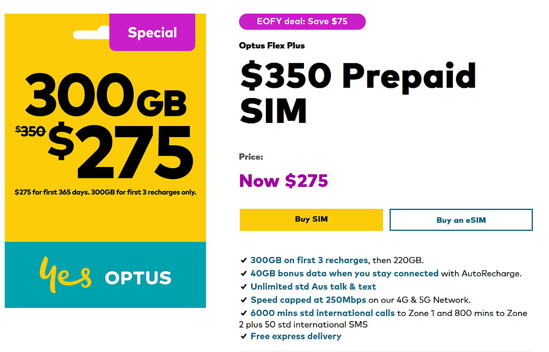 劲爆价！【Optus】预付卡 大福利（组图） - 1