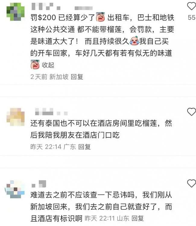 中国游客在新加坡酒店吃榴莲被罚千元，网友炸了（组图） - 6