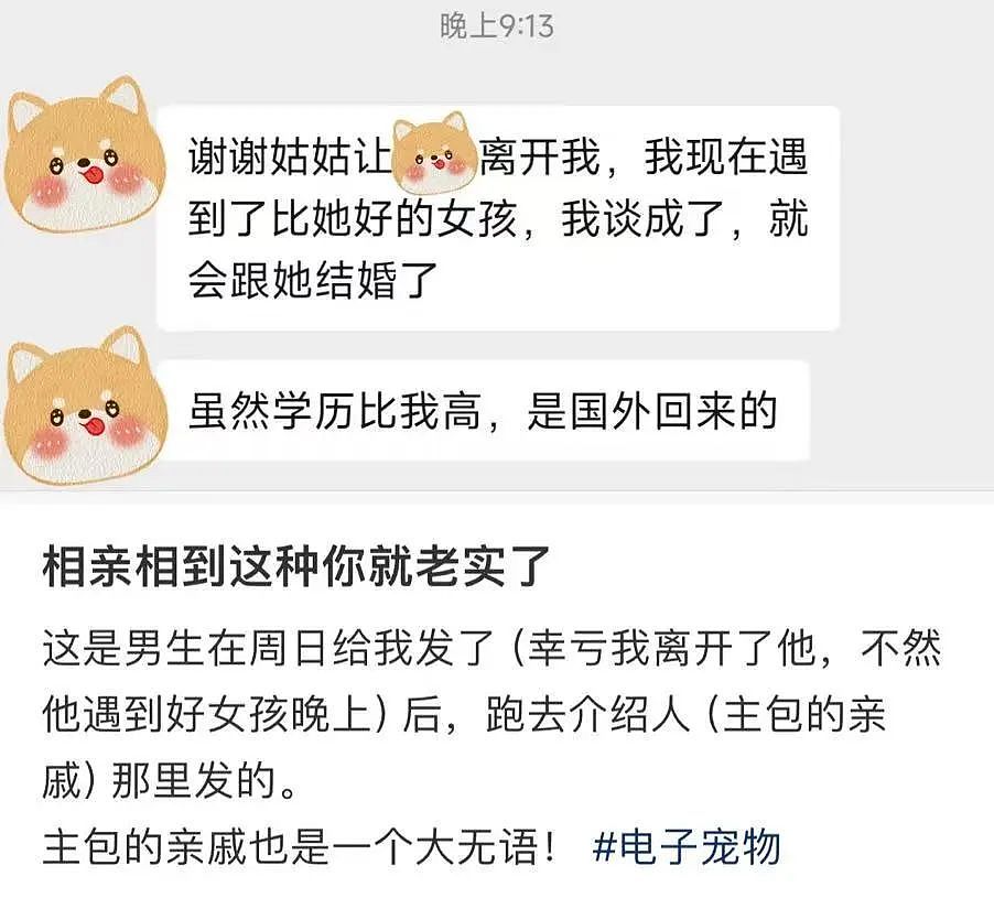 【爆笑】“因为打麻将没回消息相亲对象破防了...”哈哈哈怎么才能养到这种电子宠物(组图) - 10