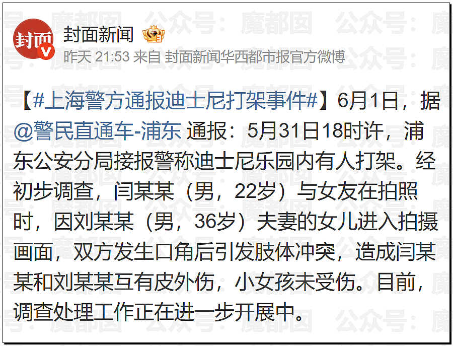 热搜第一!上海迪士尼疯狂情侣竟为拍照殴打婴幼儿,引发全网震怒,官方回应(视频/组图) - 39