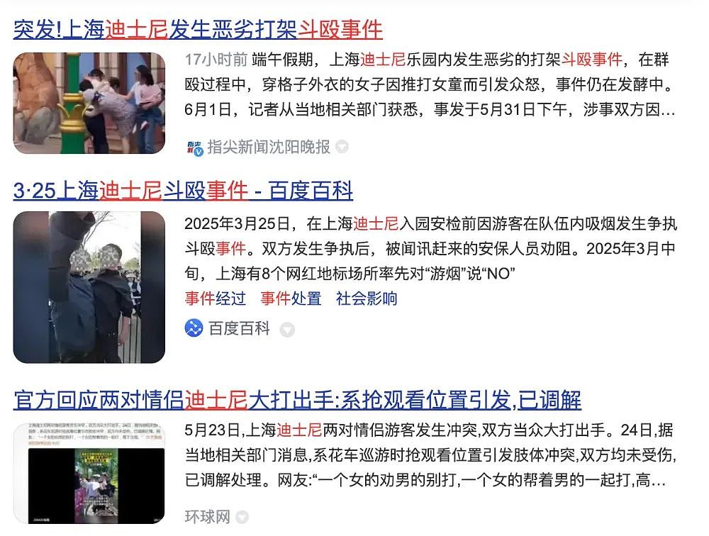 端午节上海迪士尼斗殴事件，最无辜的那个人被骂的最惨（组图） - 1
