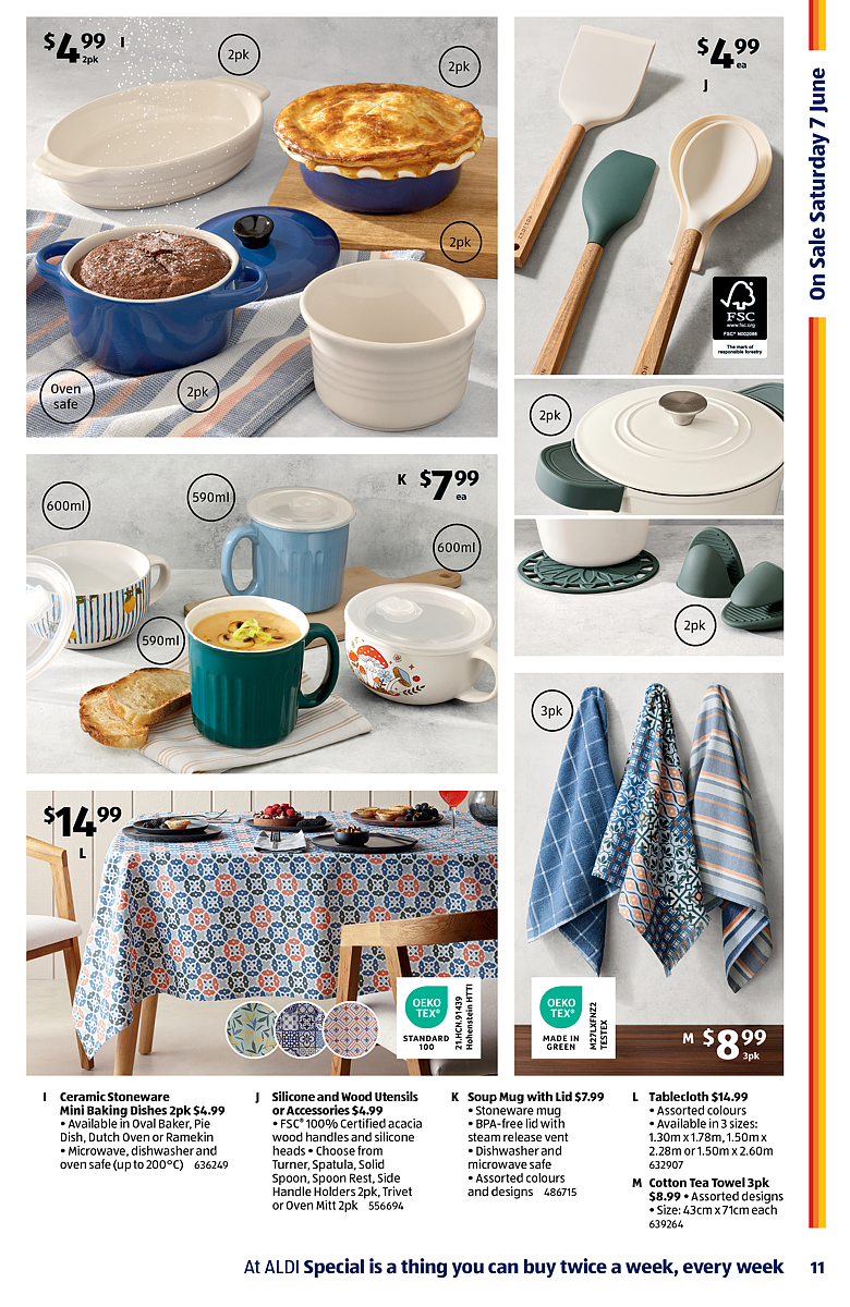 6月7日！Aldi本周六特卖品出炉！珐琅锅/电热毯好价！（组图） - 2