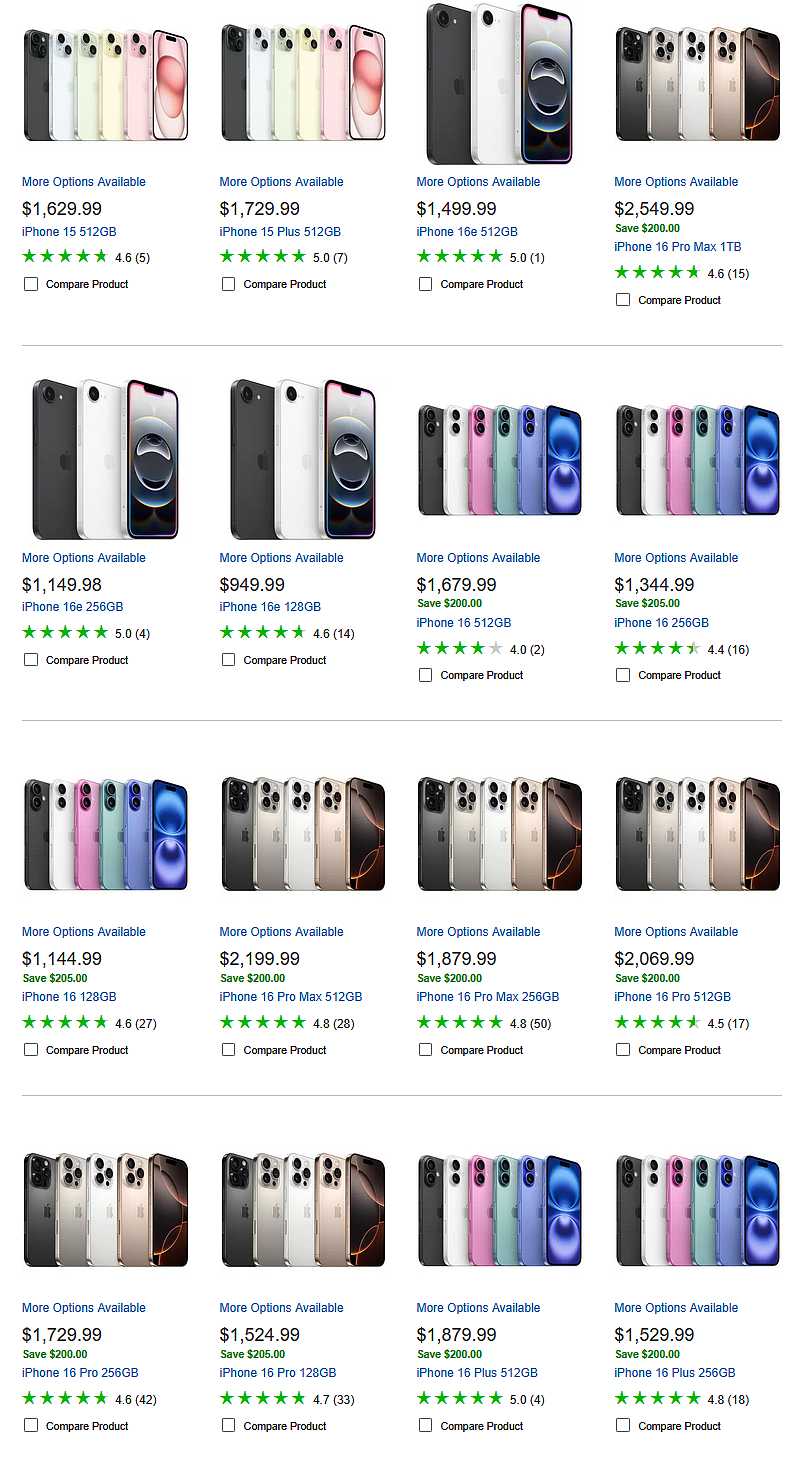Officeworks不再比价了！【Costco】iPhone 16系列手机继续特价（组图） - 1