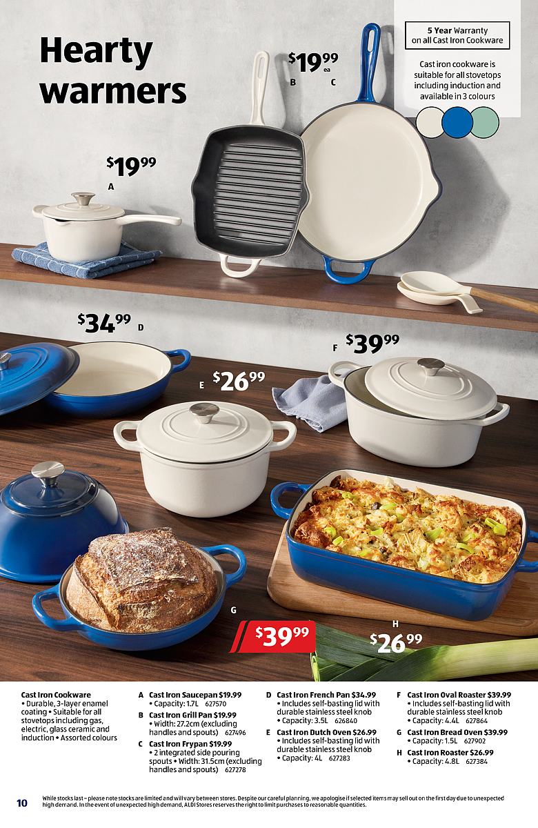 6月7日！Aldi本周六特卖品出炉！珐琅锅/电热毯好价！（组图） - 1