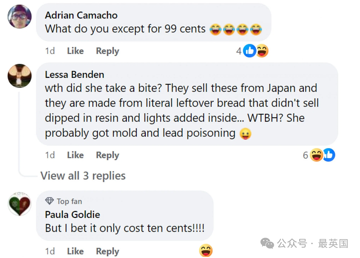 外国妹子从中国电商平台买了盏“可颂灯”，收到后总觉得哪里不对，咬了一口后惊呆了（组图） - 20
