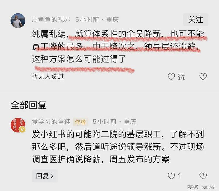 网传重庆一医院腰斩降薪！医护人员评论，都要去开直播跳脱衣舞了（组图） - 6